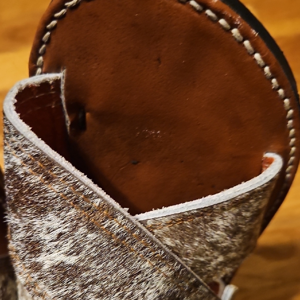 Cowhide Leather Sandles Approx Size 11 - Picture 11 of 14